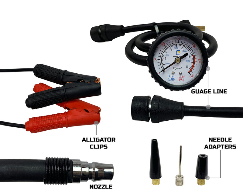 Load image into Gallery viewer, EGOI Portable Air Compressor System 5.6 CFM With Storage Bag, Hose &amp; Attachments - Single Motor
