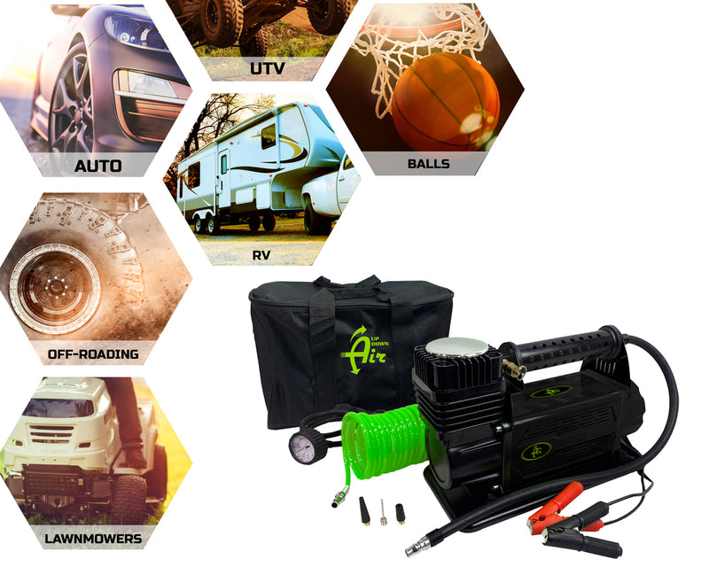 Load image into Gallery viewer, EGOI Portable Air Compressor System 5.6 CFM With Storage Bag, Hose &amp; Attachments - Single Motor
