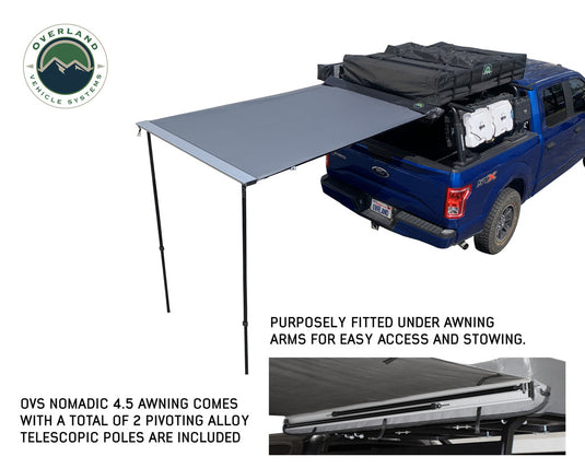 Nomadic Awning 1.3 - 4.5' With Black Cover