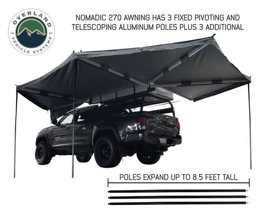 (Driver-side)  Nomadic Awning 270 Awning & Wall 1, 2, & 3, Mounting Brackets