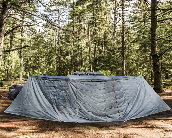 Nomadic Awning 180 - Side Wall - Dark Gray With Storage Bag