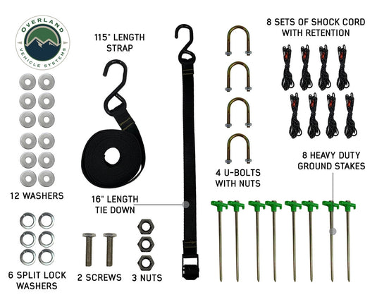 (Driver-side)  Nomadic LT 270 Awning & Wall 1, 2, & Mounting Brackets