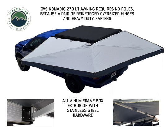 (Driver-side)  Nomadic LT 270 Awning & Wall 1, 2, & Mounting Brackets