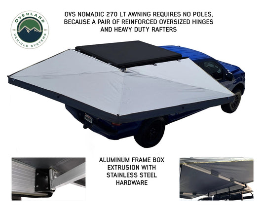 (Passenger-Side)  Nomadic LT 270 Awning & Wall 1, 2, & Mounting Brackets