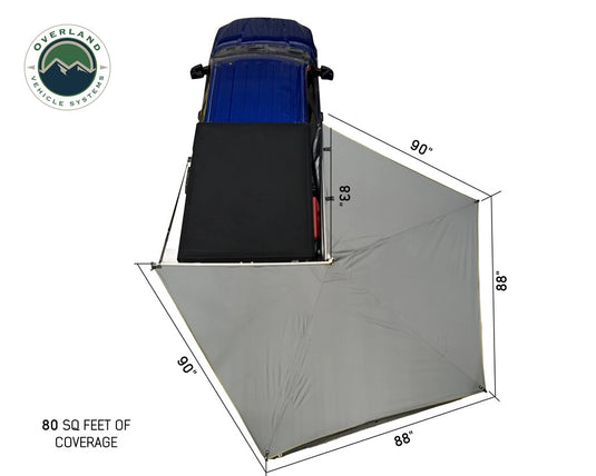 (Passenger-Side)  Nomadic LT 270 Awning & Wall 1, 2, & Mounting Brackets