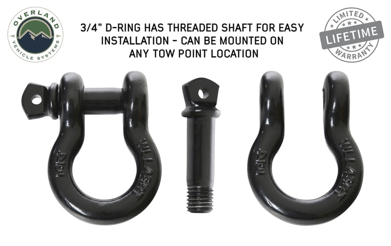 Load image into Gallery viewer, Recovery Shackle 3/4&quot; 4.75 Ton - Black

