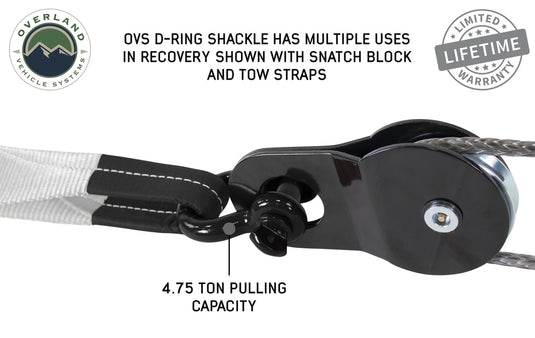 Recovery Shackle 3/4" 4.75 Ton - Black
