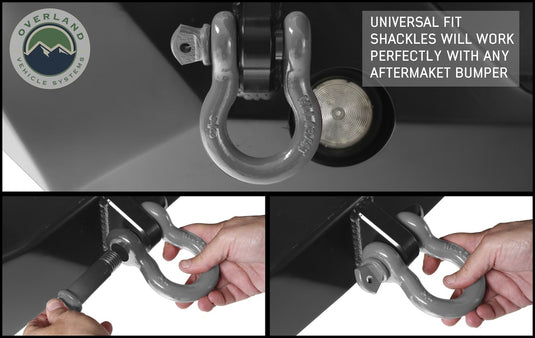 Recovery Shackle 3/4" 4.75 Ton - Gray