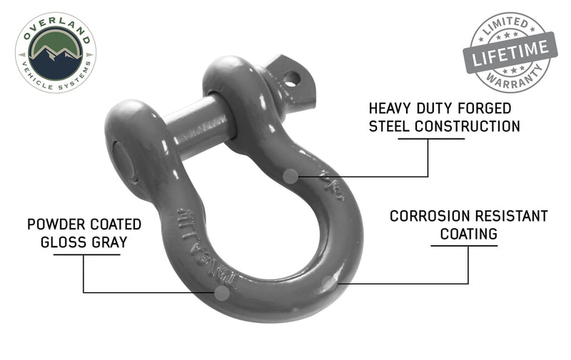 Load image into Gallery viewer, Recovery Shackle 3/4&quot; 4.75 Ton - Gray
