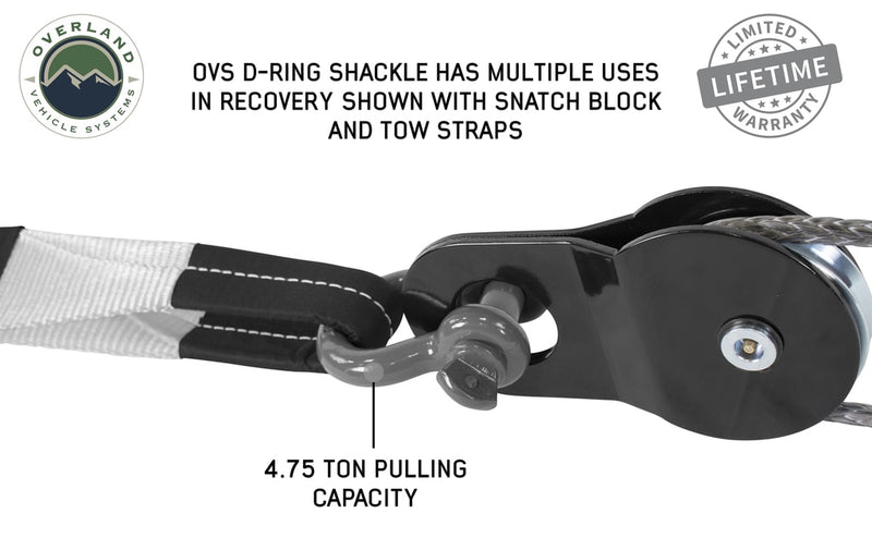 Load image into Gallery viewer, Recovery Shackle 3/4&quot; 4.75 Ton - Gray
