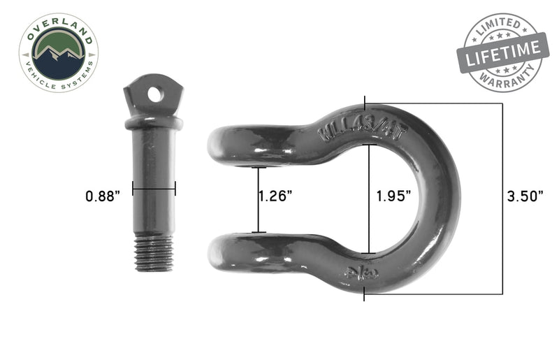 Load image into Gallery viewer, Recovery Shackle 3/4&quot; 4.75 Ton - Gray
