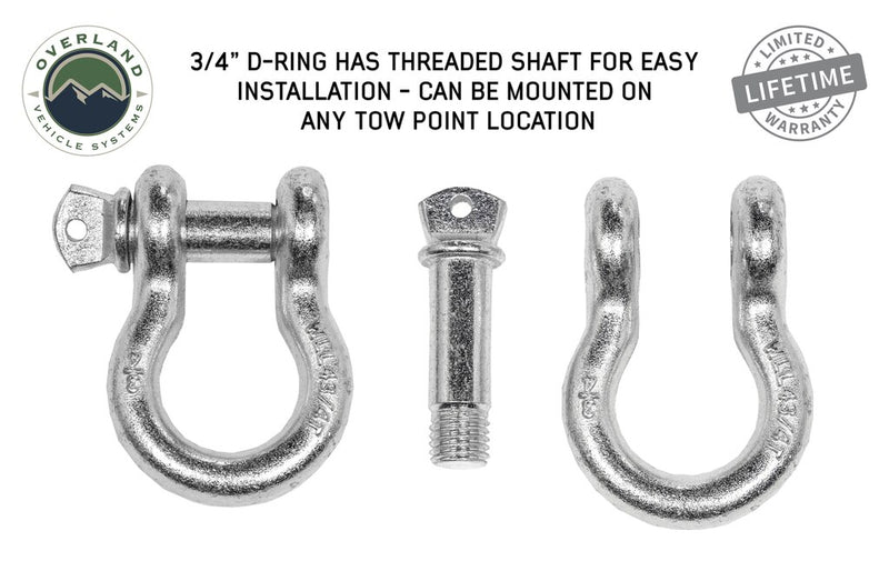 Load image into Gallery viewer, Recovery Shackle 3/4&quot; 4.75 Ton - Zinc

