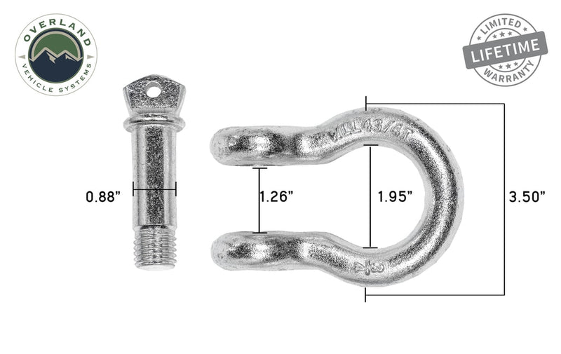 Load image into Gallery viewer, Recovery Shackle 3/4&quot; 4.75 Ton - Zinc

