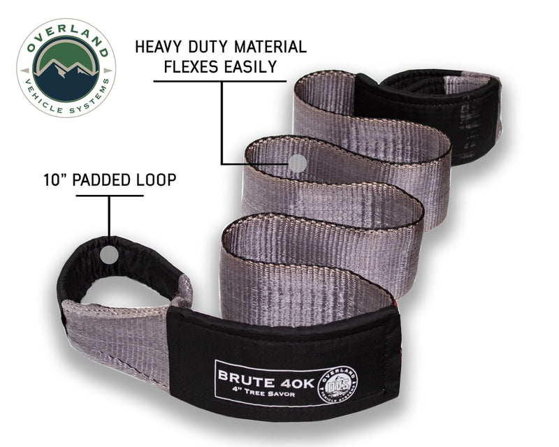 Load image into Gallery viewer, Tow Strap 40,000 lb. 4&quot; x 8&#39; Gray With Black Ends &amp; Storage Bag

