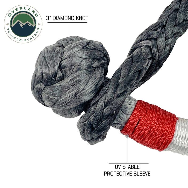 Load image into Gallery viewer, Soft Shackle 7/16&quot; 41,000 lb. With Loop &amp; Abrasive Sleeve - 23&quot; With Storage Bag
