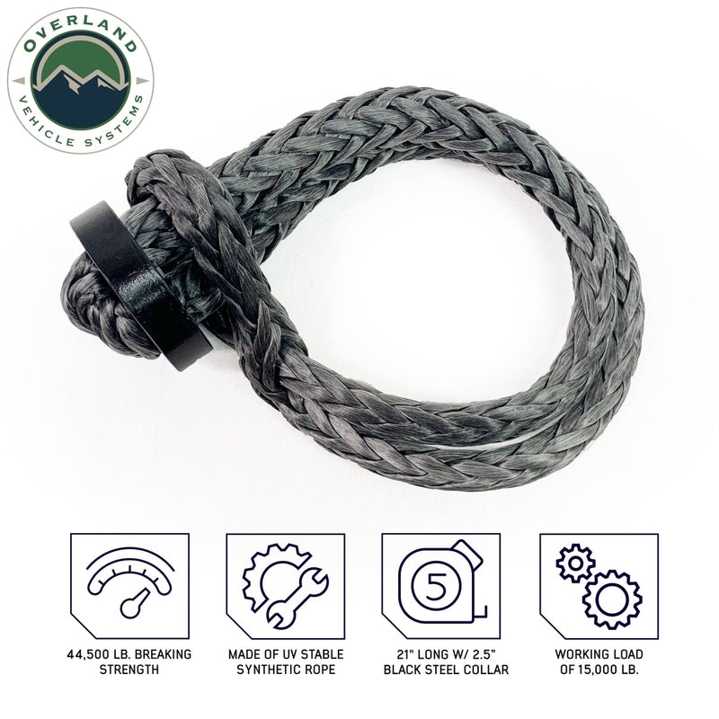 Load image into Gallery viewer, Soft Shackle 7/16&quot; 41,000 lb. With Collar - 22&quot; With Storage Bag
