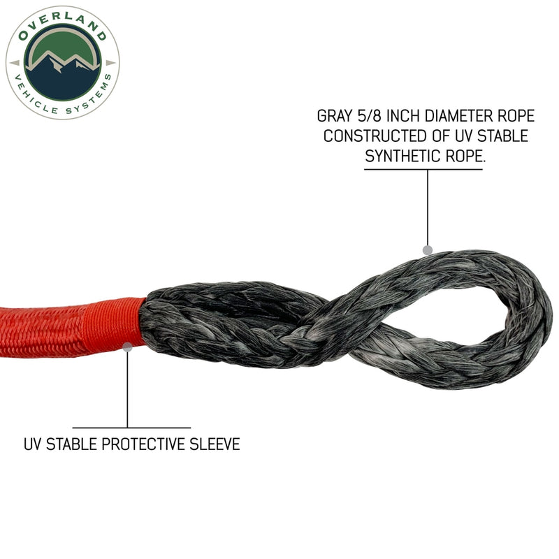 Load image into Gallery viewer, Soft Shackle 5/8&quot; 44,500 lb. With Loop &amp; Abrasive Sleeve - 23&quot; With Storage Bag
