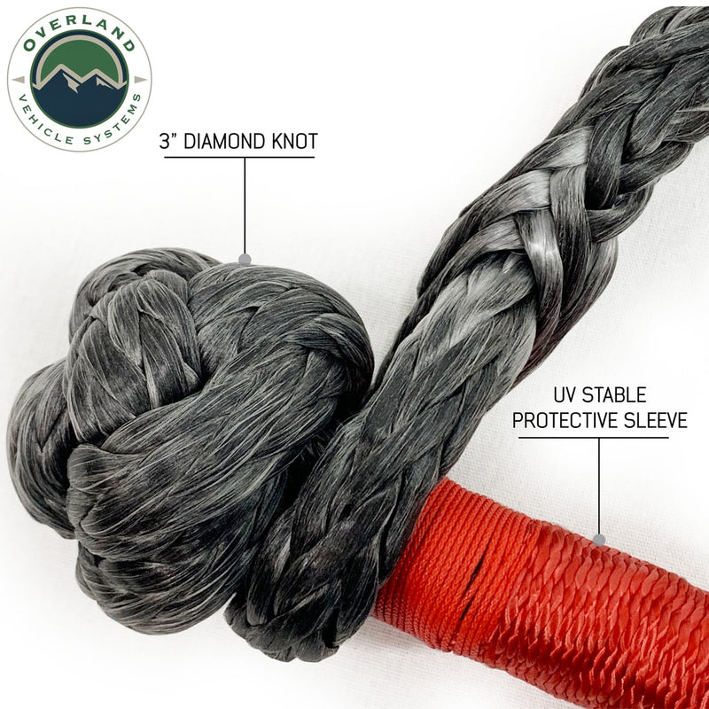 Load image into Gallery viewer, Soft Shackle 5/8&quot; 44,500 lb. With Loop &amp; Abrasive Sleeve - 23&quot; With Storage Bag
