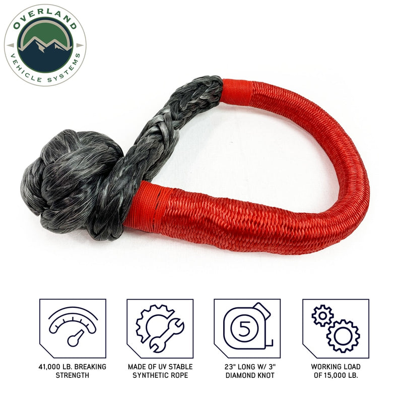 Load image into Gallery viewer, Soft Shackle 5/8&quot; 44,500 lb. With Loop &amp; Abrasive Sleeve - 23&quot; With Storage Bag
