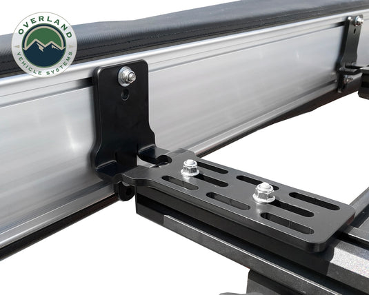 Nomadic Awning 270 - Dark Gray Cover w/ Black Transit Cover Driver Side & Brackets