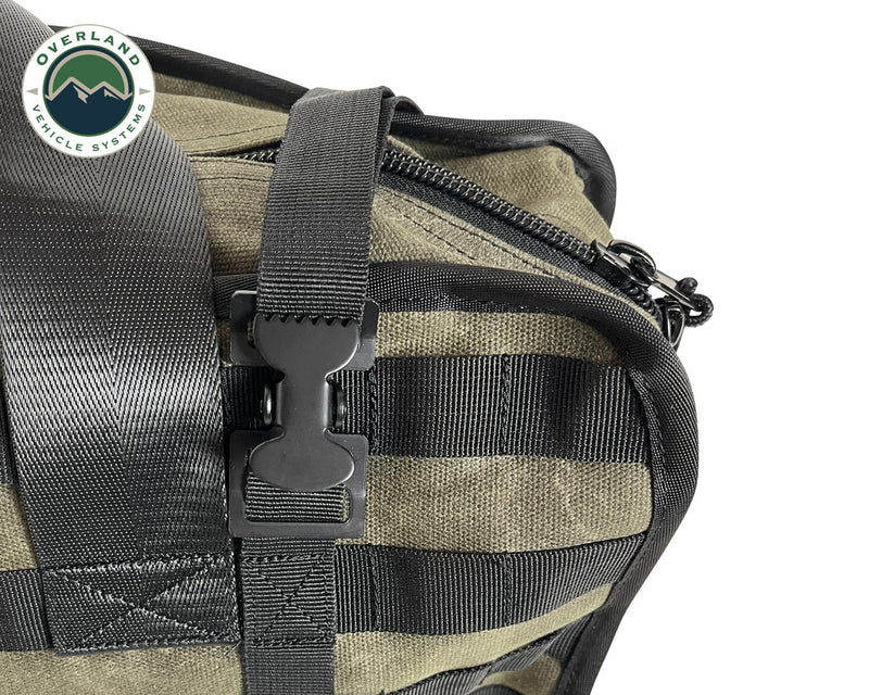 Load image into Gallery viewer, Large Recovery Bag With Handle And Straps - #16 Waxed Canvas
