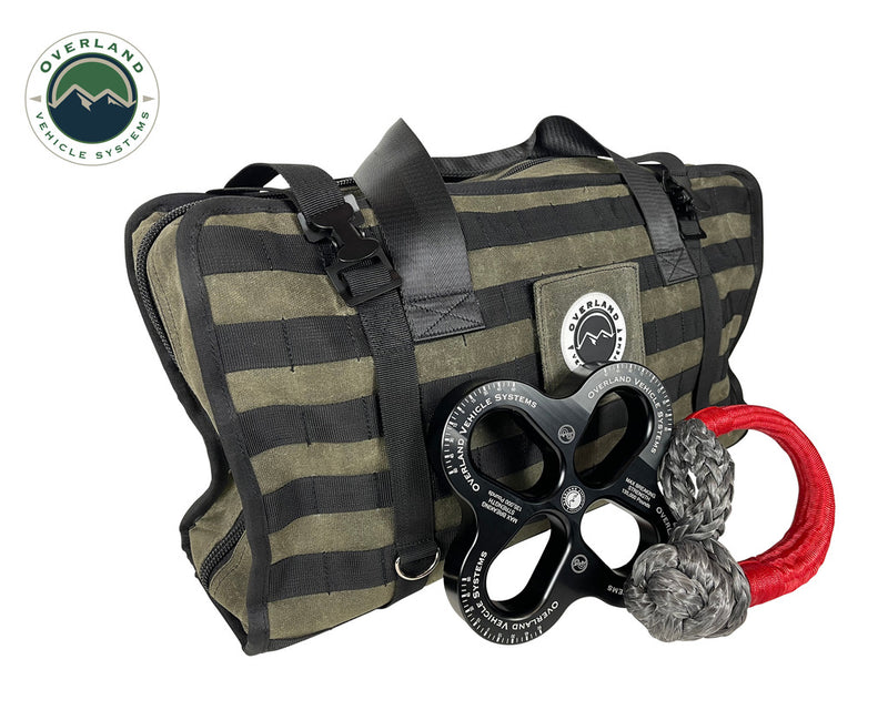 Load image into Gallery viewer, Large Recovery Bag With Handle And Straps - #16 Waxed Canvas
