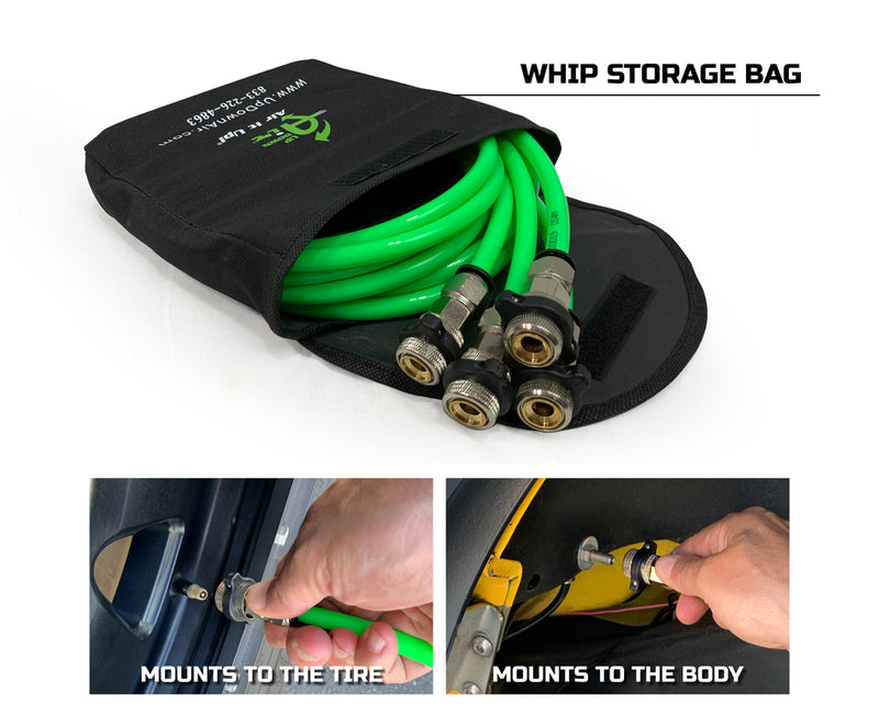 Load image into Gallery viewer, 4 Tire Inflation System - Tacoma Engine Bay Mount With Box, Fittings, Hoses &amp; Storage Bag - Black
