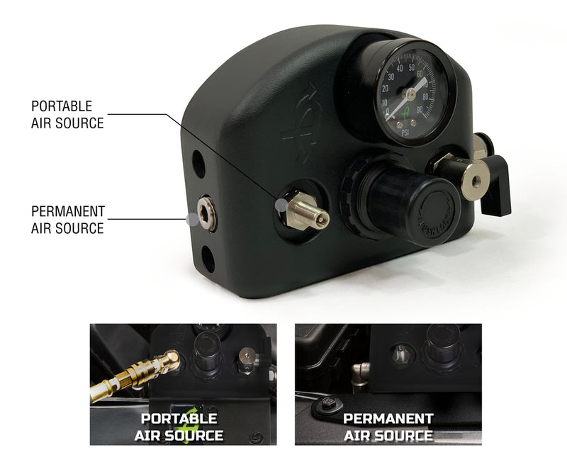 Load image into Gallery viewer, 4 Tire Inflation System - Universal With Box, Fittings, Hoses &amp; Storage Bag - Black
