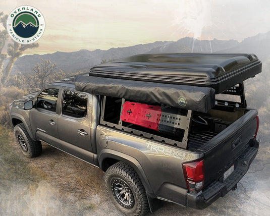 Discovery Rack with Side Cargo Plates, With Front Cargo Tray System Kit Mid Size Truck Short Bed Application