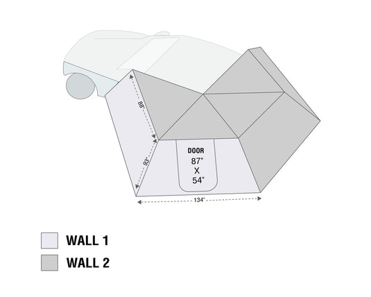 (Driver Side) - Nomadic 270 LT Awning Wall 1