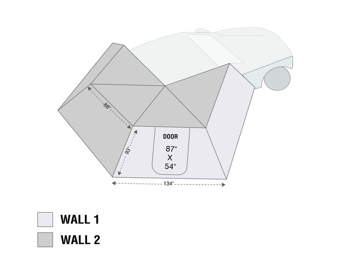 (Passenger Side) - Nomadic 270 LT Awning Wall 2
