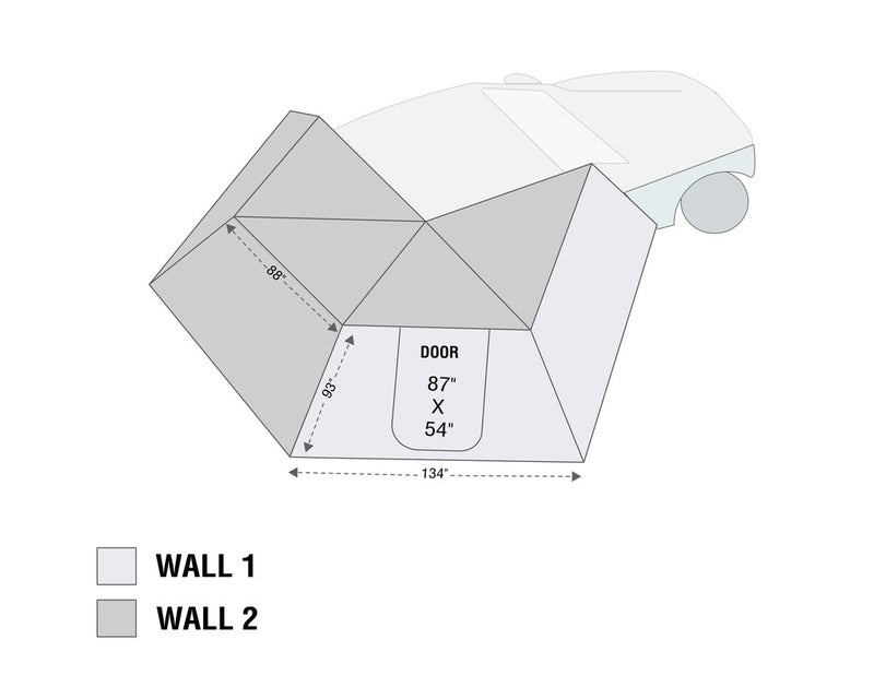 Load image into Gallery viewer, (Passenger-Side)  Nomadic LT 270 Awning &amp; Wall 1, 2, &amp; Mounting Brackets
