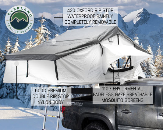 Nomadic 3 Extended Roof Top Tent With Annex - White