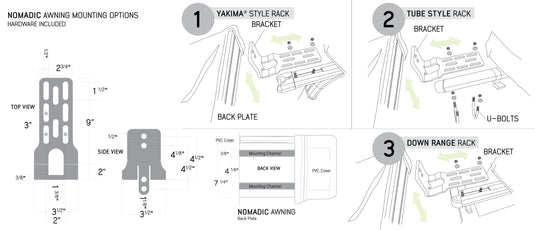 Nomadic Awning Bracket Kit for 270 & 180