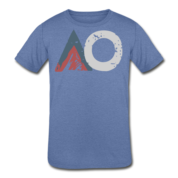 AO Design Kids' Tri-Blend T-Shirt - heather Blue