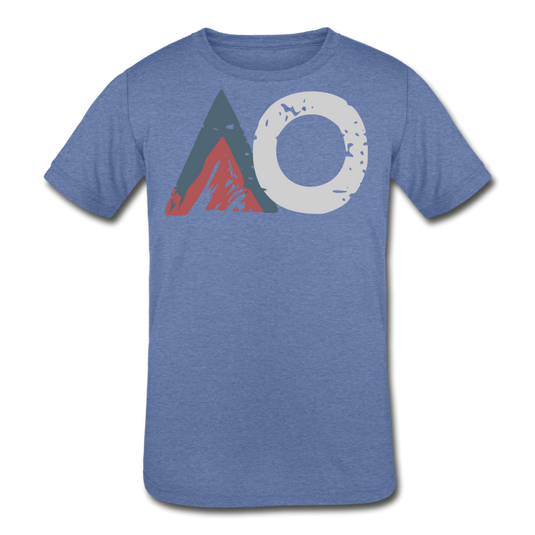 AO Design Kids' Tri-Blend T-Shirt - heather Blue