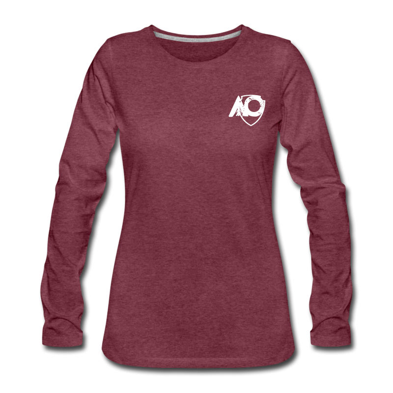 Load image into Gallery viewer, Women&#39;s Premium Long Sleeve T-Shirt - heather burgundy
