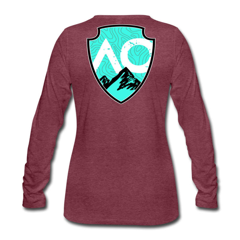 Load image into Gallery viewer, Women&#39;s Premium Long Sleeve T-Shirt - heather burgundy
