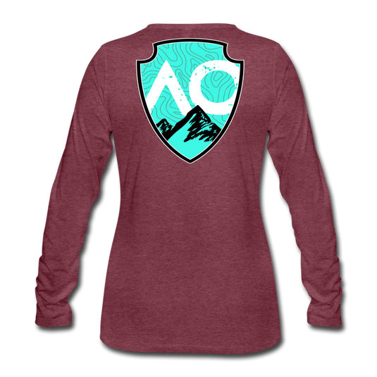 Women's Premium Long Sleeve T-Shirt - heather burgundy