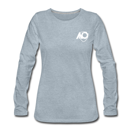 Women's Premium Long Sleeve T-Shirt - heather ice blue