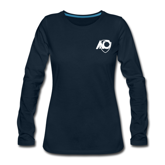 Women's Premium Long Sleeve T-Shirt - deep navy