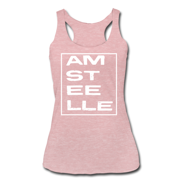 Women’s Tri-Blend Racerback Tank - heather dusty rose