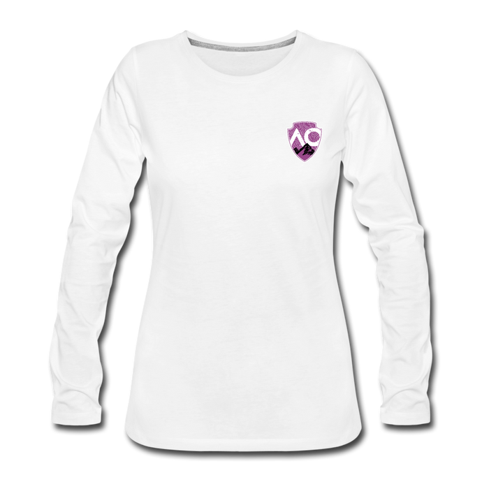 Women's Premium Slim Fit Long Sleeve T-Shirt - white