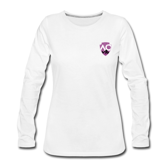 Women's Premium Slim Fit Long Sleeve T-Shirt - white