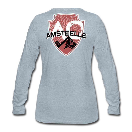 Women's Red Original Premium Long Sleeve T-Shirt - heather ice blue