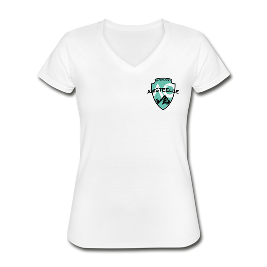Women's Tri-Blend V-Neck T-Shirt - white